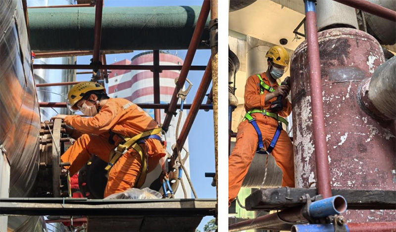 弘旭團(tuán)總支青年突擊隊“戰(zhàn)高溫，斗酷暑”(圖1)